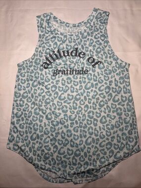 Grayson Threads Seafoam Aqua Leopard Tank with Black Logo